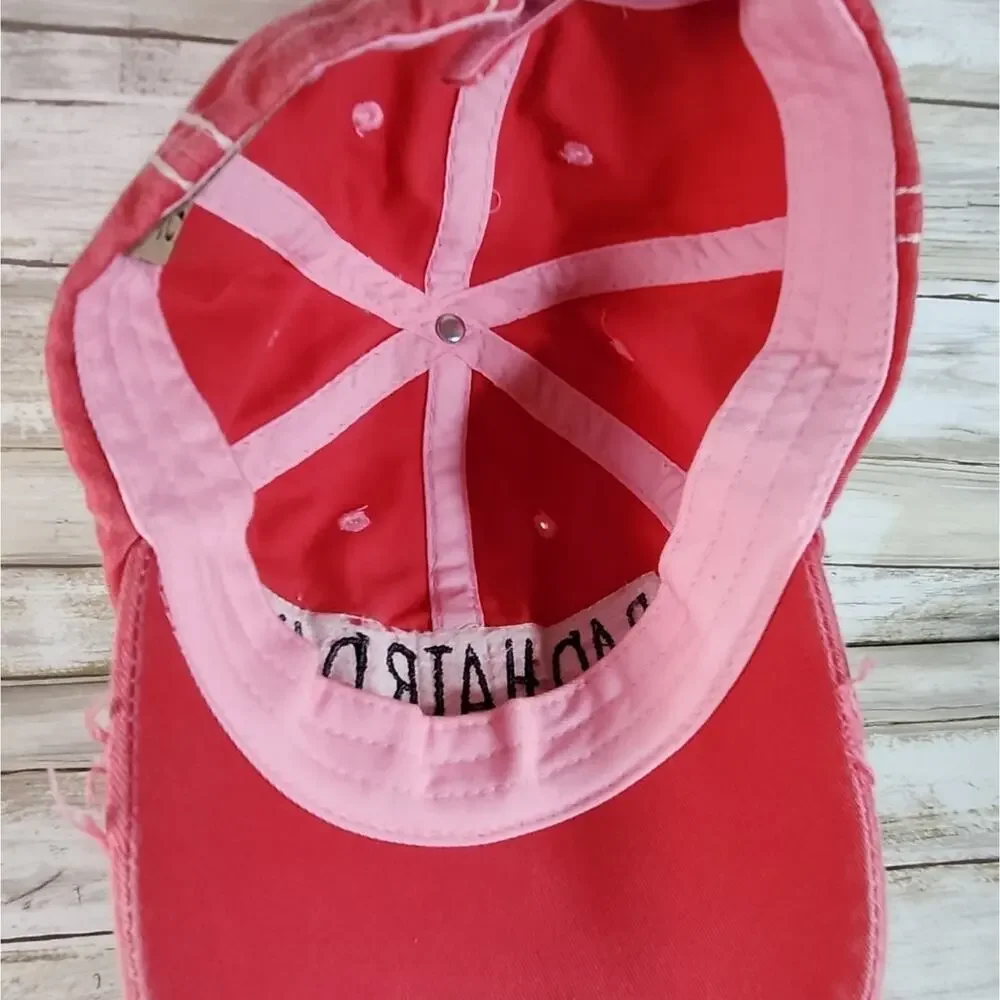 Distressed  Bad‎ Hair Day Pink KB Ethos Women's Baseball Cap/Hat Bad Hair Day